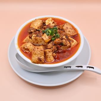 溢れる麻婆豆腐