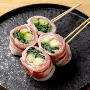 [Pork] Kyoto specialty, wrapped in Kujo green onions