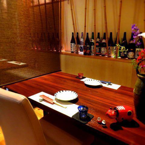 銘々盛と落ち着いた雰囲気の個室で特別な宴会やお祝いにも◎