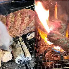 《絶品国産牛ステーキ&魚介類》炭火焼きコース_