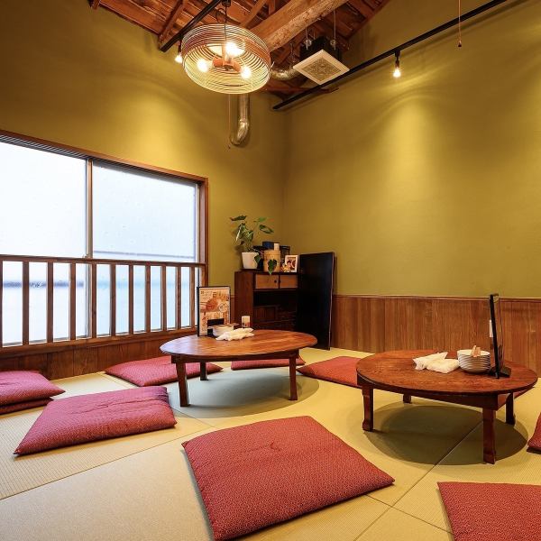 ≪Chabudai Ozashiki≫可以脫鞋放鬆的榻榻米房間也很受歡迎！