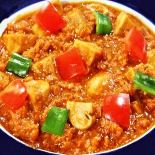 キーマとマッシュルームのカレー Keema Mushroom curry