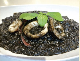 squid ink risotto