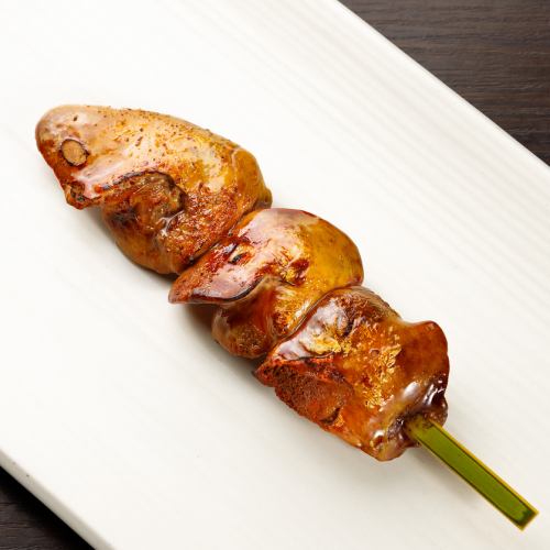 Authentic charcoal grilled yakitori!! Limited quantity white liver!!