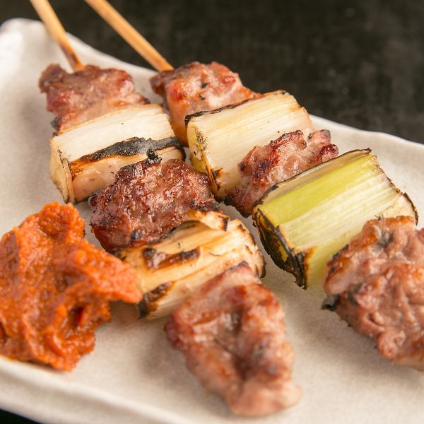 The classic yakitori is also super delicious with miso sauce! 180 JPY (incl. tax) per stick.