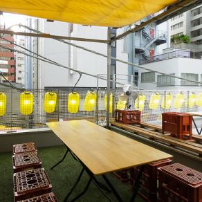 【BBQテーブル席】【屋根付きのお席もご用意◎】屋根付きBBQなら、日差しもさけられるので、熱さ対策にも◎雨天対応で天候に左右されず快適にお楽しみいただけますます♪