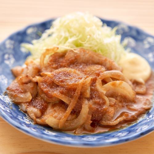 アテニヨルの生姜焼き