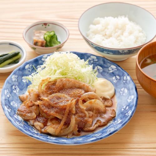 ◎アテニヨルの生姜焼き定食