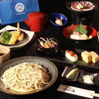 【専門店の食パンおみや付】蕎麦会席・全8品・5,000円（税込）
