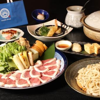 【専門店の食パンおみや付】（12月~3月限定）かも鍋コース・全8品・5,000円（税込）